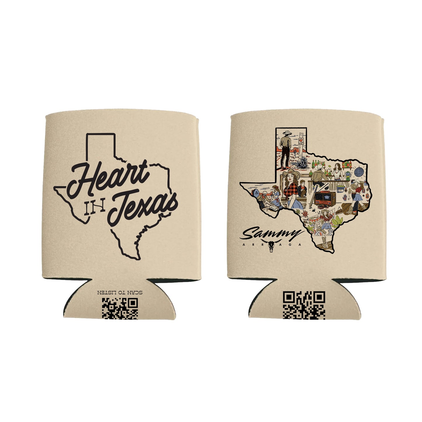 Heart In Texas Koozie