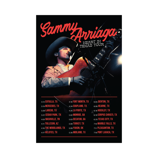 Signed Heart In Texas Tour Poster